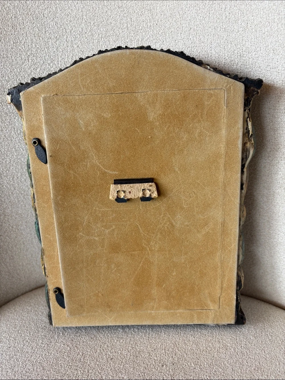 VTG 90s CedarKey Rustic Hunting Lodge Picture Frame Deer Rifle Cabin